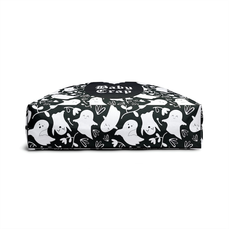 Ghosts Baby Crap Tote Bag: Spooky Goth Mom Diaper Bag image 8