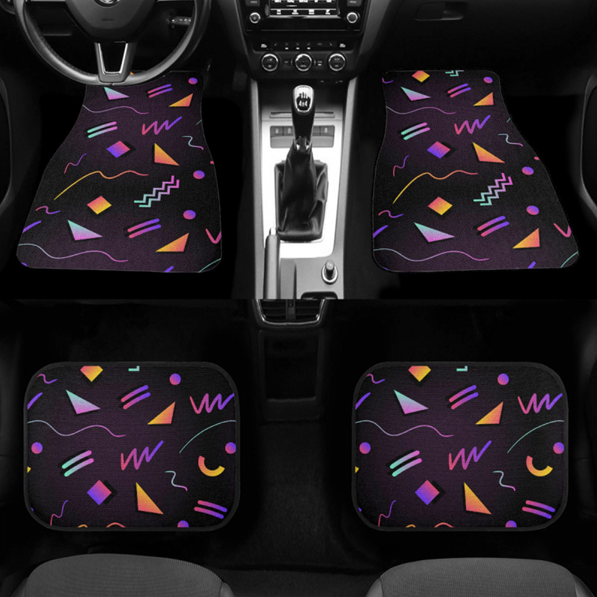 Retro Movie Theater Car Floor Mats