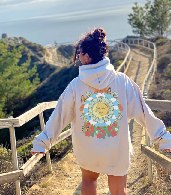 Celestial Strawberry Hoodie/90s Hoodie 