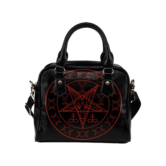 Baphomet Triple Goddess Vegan Leather Purse/leviathan Cross Bag