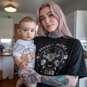 Spooky Moms Club Tee/Goth Mom Shirt/Mother's Day Gift for Goth Mom