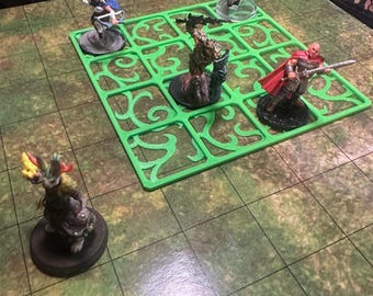 Verwickeln Spell Effect Template für Dungeons and Dragons 5e (und 2024) || 3D Gedruckte Zauber Vorlage