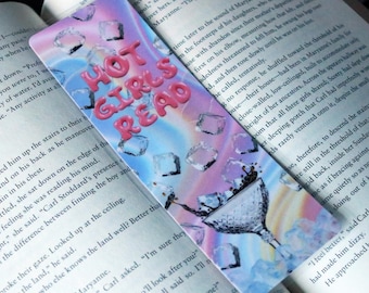 Bookmark - Hot Girls Read | Martini | Pink