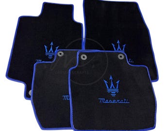 Custom Embroidered Car Floor Mats For Maserati, Carpet for Levante/Ghibli/Granturismo, Luxury Gift