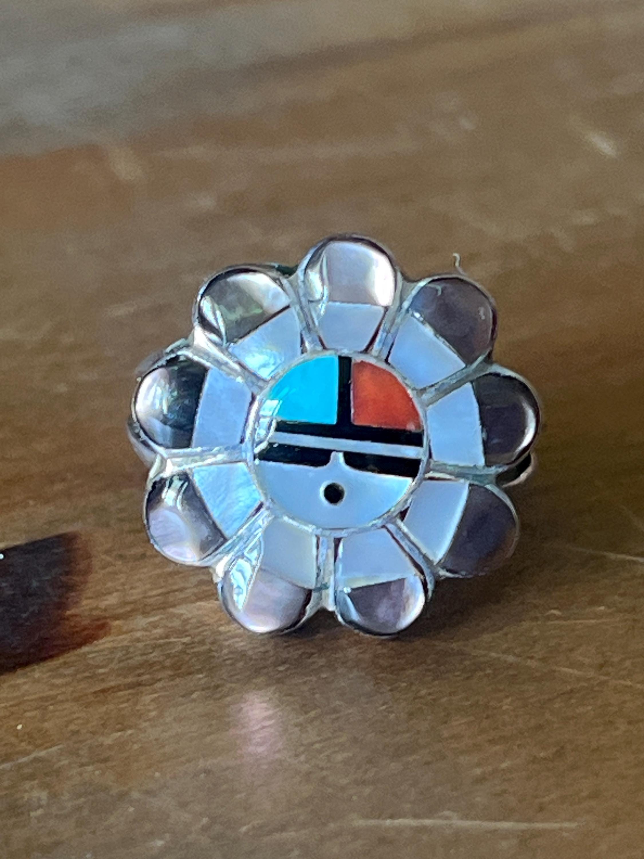 Zuni Sunface Ring - Etsy