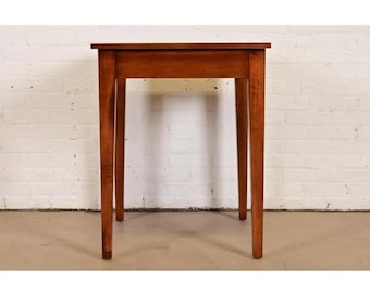 Ethan Allen Arts and Crafts Shaker Cherry Wood Occasional Side Table or Tea Table