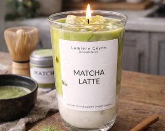 MATCHA LATTE handmade candle