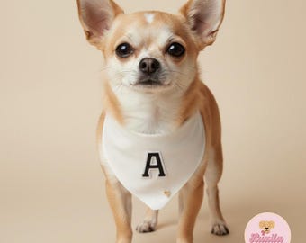 Personalized dog bandana, personalized gift idea, dog bandana with initials