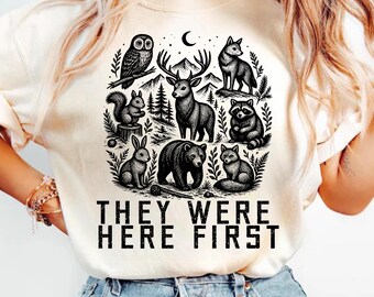 Comfort Colors Wildlife T-Shirt, Nature Lover Animal Graphic Tee