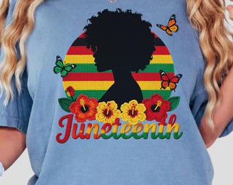 Juneteenth Shirt, Black History Butterfly Graphic Tee