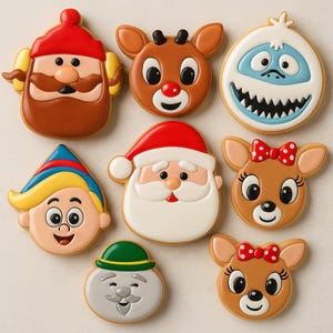 Rudolph Set - Rudolph the Red-Nosed Reindeer and Friends Cookie Cutter Set of 8 – Classic Christmas Magic!