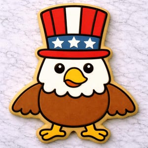 Top_Hat Adler Cookie Cutter | Uncle Sam Adler Cookie Cutter , | Vierter Juli Adler Cookie Cutter | Unabhängigkeitstag | Sommerfest Backen