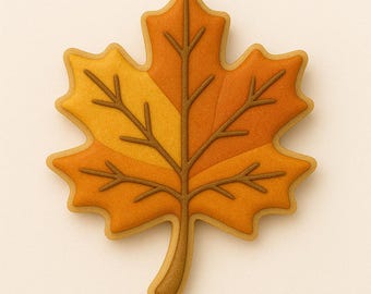 Herbst Maple Leaf Cookie Cutter - ein klassischer Herbst Charme! - Zwei Stile zur Auswahl. - Auswahl zwischen Stempel, Cutter oder Beidem