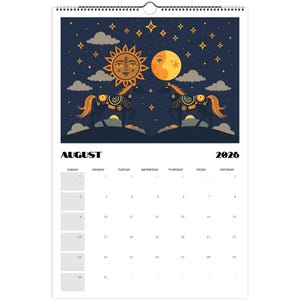 Swedish Folk Art 2026 Wall Calendar – Dala Horse & Kurbits Design | Nordic Wall Art Calendar | Scandinavian Home Décor Gift image 10
