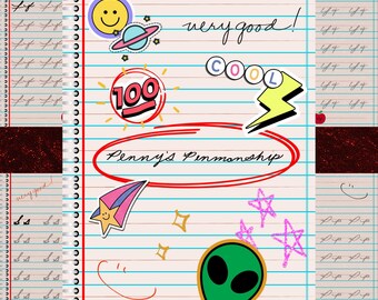 CURSIVE WORKSHEET, Homeschool Activity, Printable Cursive Alphabet Tracing Sheets, Handwriting Practice, Penmanship Practice, Elementary