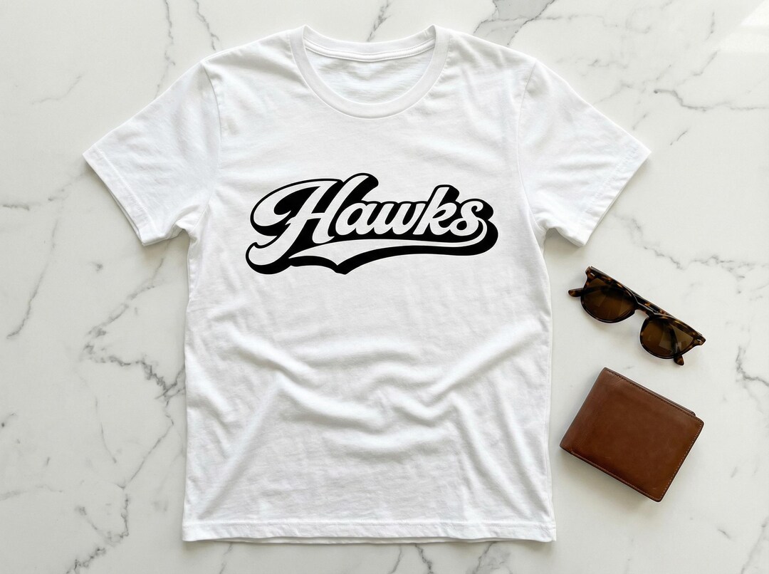 Hawk In Script Hawks Script Mascot SVG PNG, School Sports Team Shirt Design (digital ...
