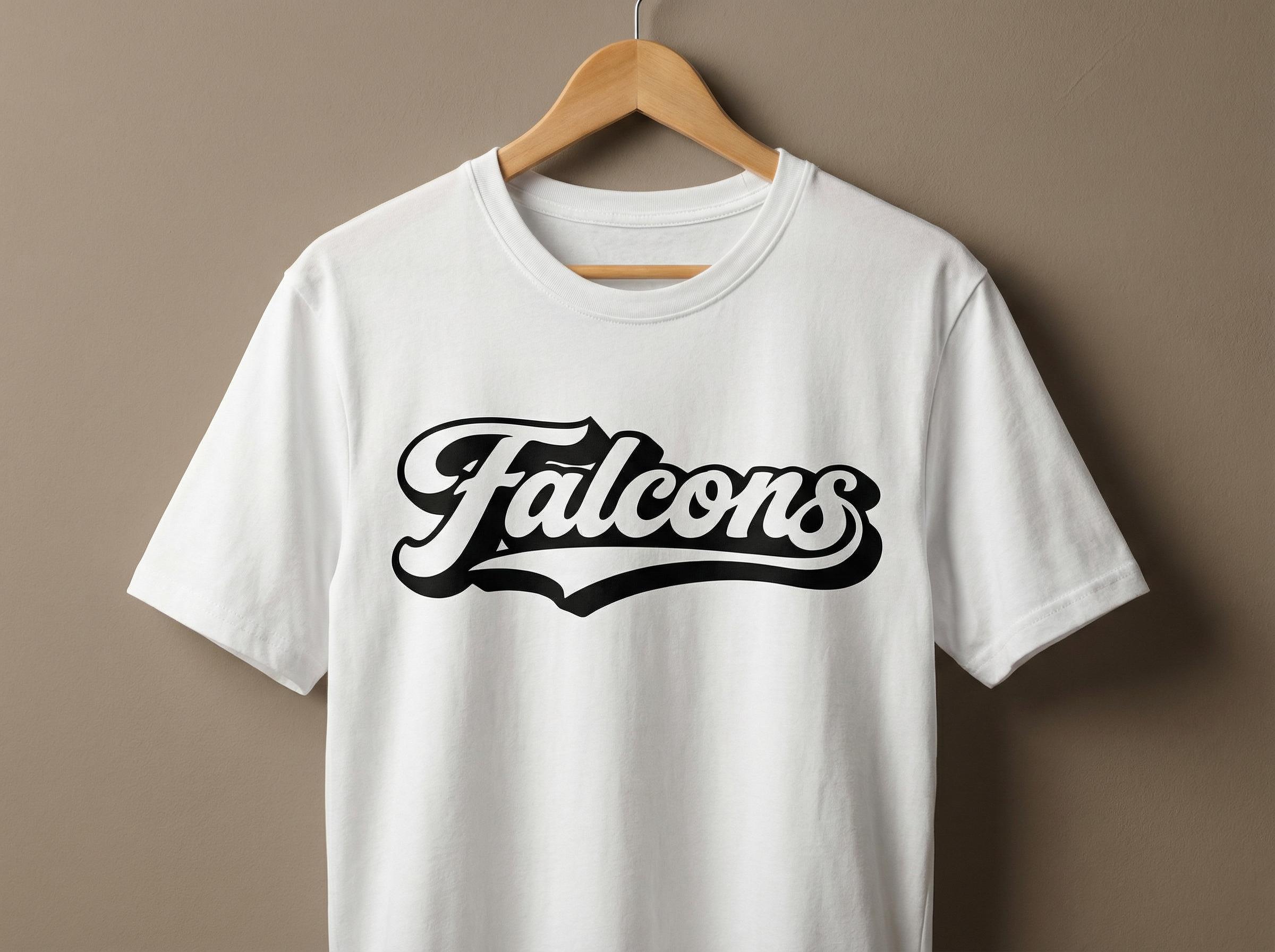 Falcons Script Mascot SVG PNG, School Sports Spirit Team Shirt Design ...