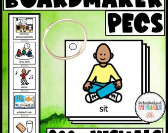 BOARDMAKER PECS Visual Supports Schedules | Behavior Lanyard & Keyring Visuals
