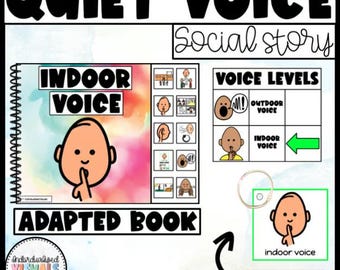 Indoor Voice & Outdoor Voice Social Story | Adapted Book Visuals for Spec Ed