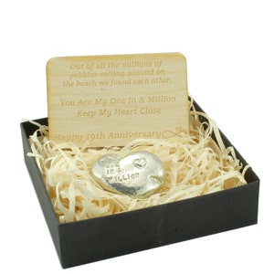 One in a Million Pebble - 19th Anniversary Gift