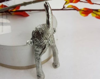 Dog Bum Tail Lead Hook Or Dog Coat Hook - Dogs Bum Made From Metal and Polished to a Shine …