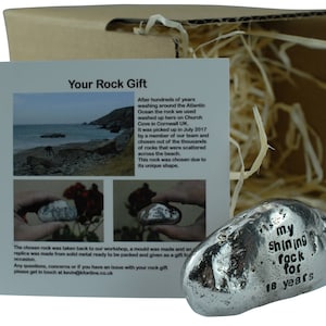 My Shining Rock For 18 Years - Solid Heavy Metal Eighteenth Anniversary Gift Idea