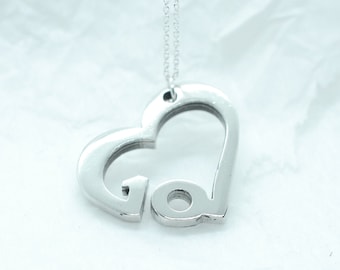 10 Year Anniversary Heart Pendant/Necklace - Gift