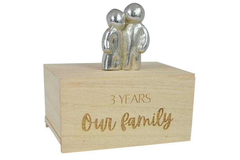 3 Years Our Little Hugging Family 3rd Anniversary Gift Choose Your Own Family Combination Part of the We Made a Family Range image 5