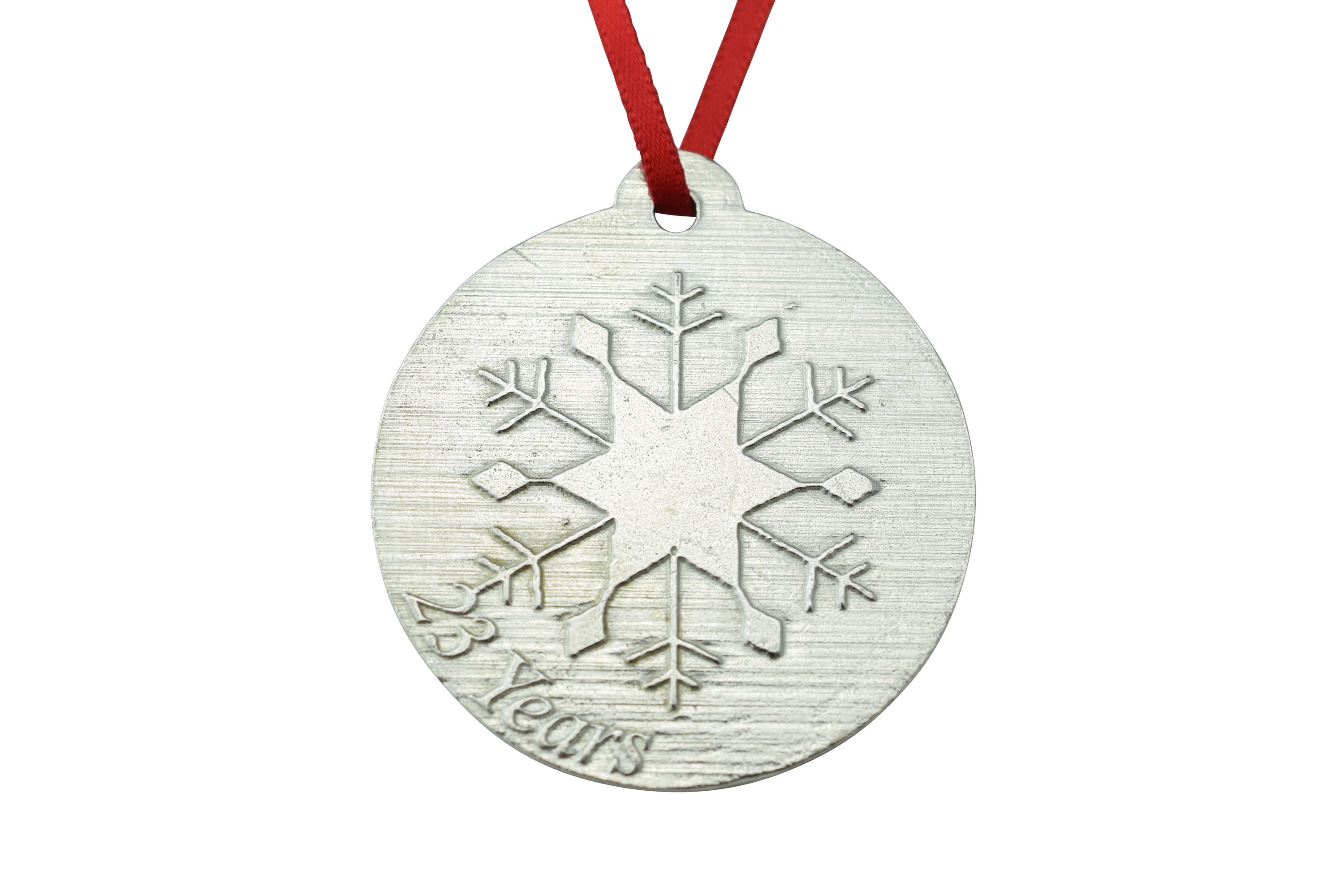23 Year Anniversary - Metal Christmas Snowflake Metal Decora…