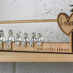 6 Years Our Little Family | 6th Anniversary Gift - Choose Your Own Family Combination
