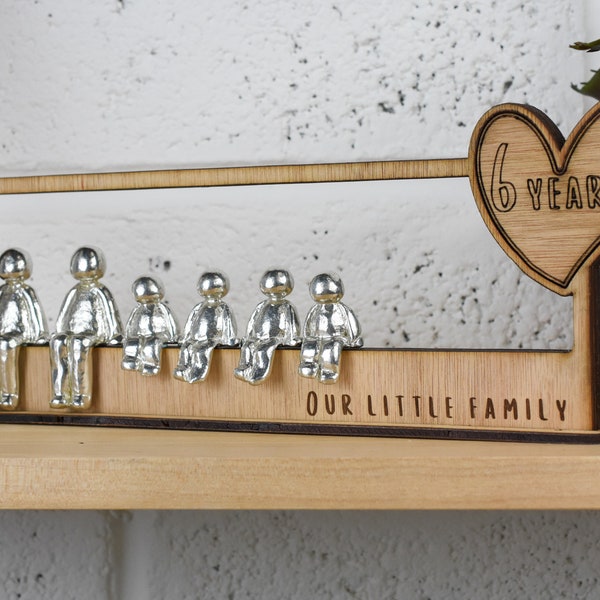 6 Years Our Little Family | 6th Anniversary Gift - Choose Your Own Family Combination