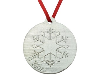 5 Year Anniversary - Metal Christmas Snowflake Metal Decoration