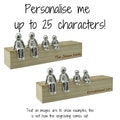 Personalised Choose Your Own Family Combination Metal Sculpture Figurines - Anniversary, Christmas, Fathers Day and Mothers Day Gift Idea