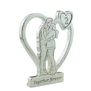 Together Forever Hugging Anniversary Gift - 2nd Anniversary