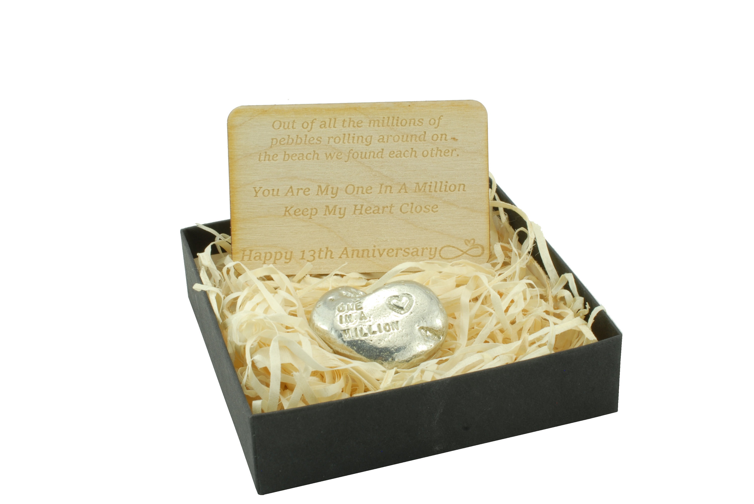 One in a Million Pebble - 13th Anniversary Gift
