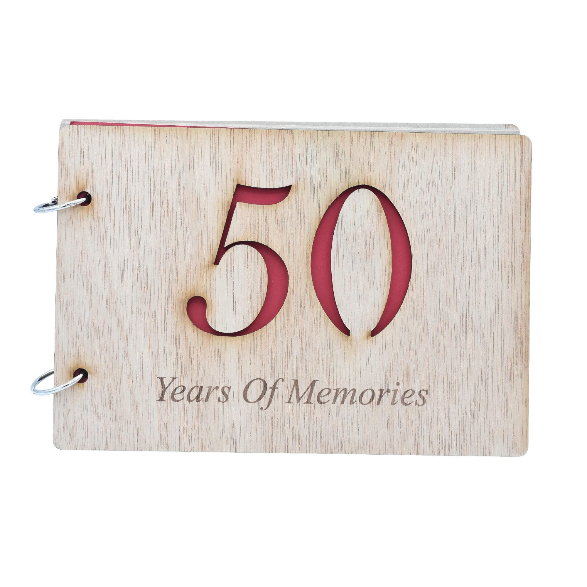 50 Years of Memories Scrapbook