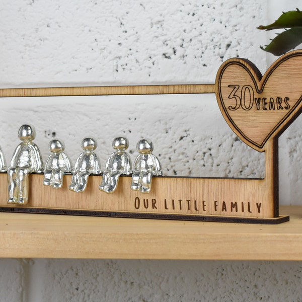 30 Years Our Little Family | 30th Anniversary Gift - Choose Your Own Family Combination