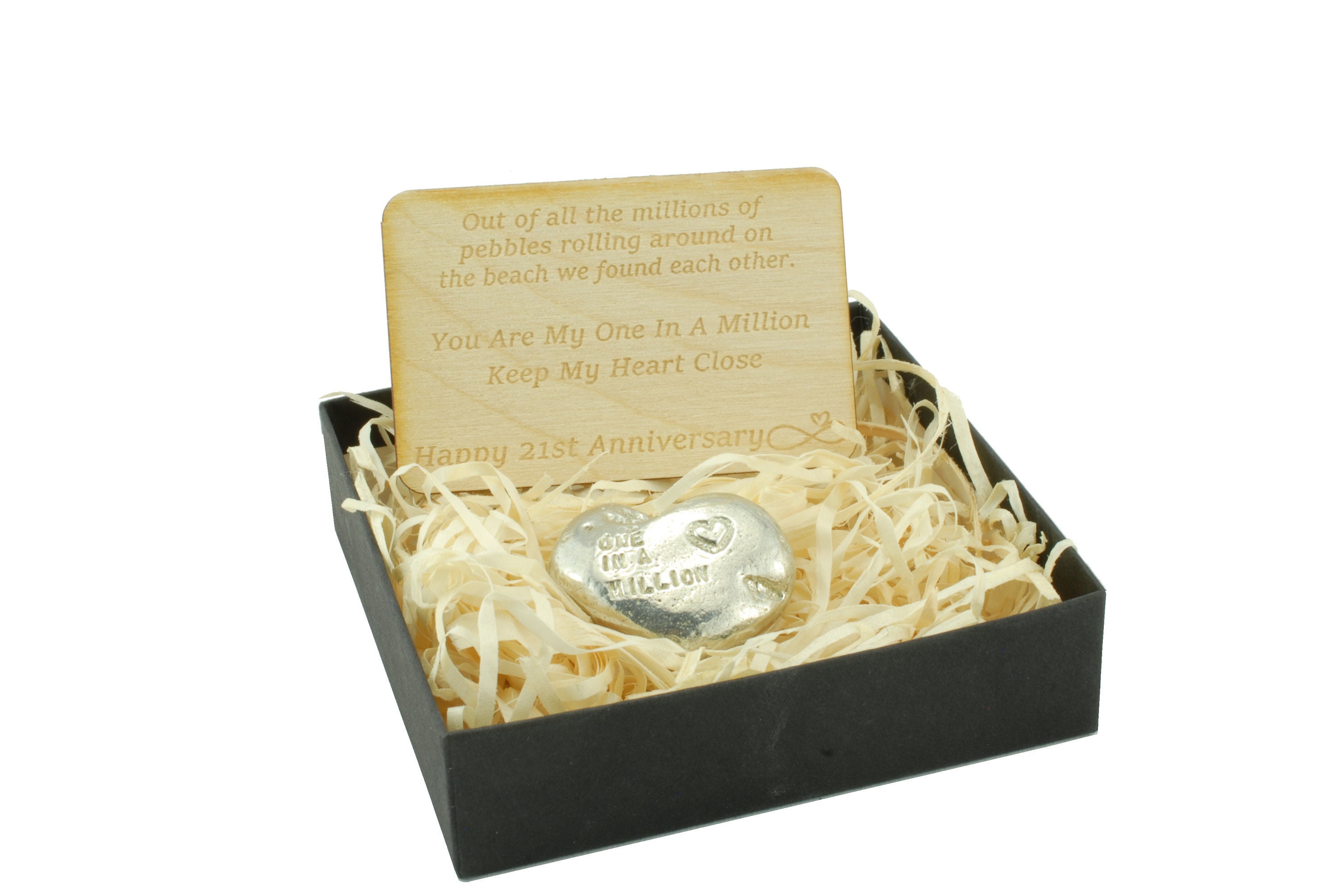 One in a Million Pebble - 21st Anniversary Gift