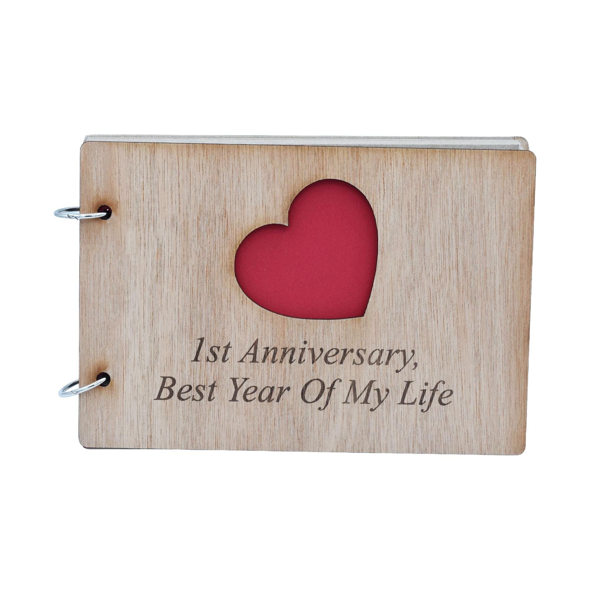 Engraved Anniversary Scrapbook (Years 1–50)