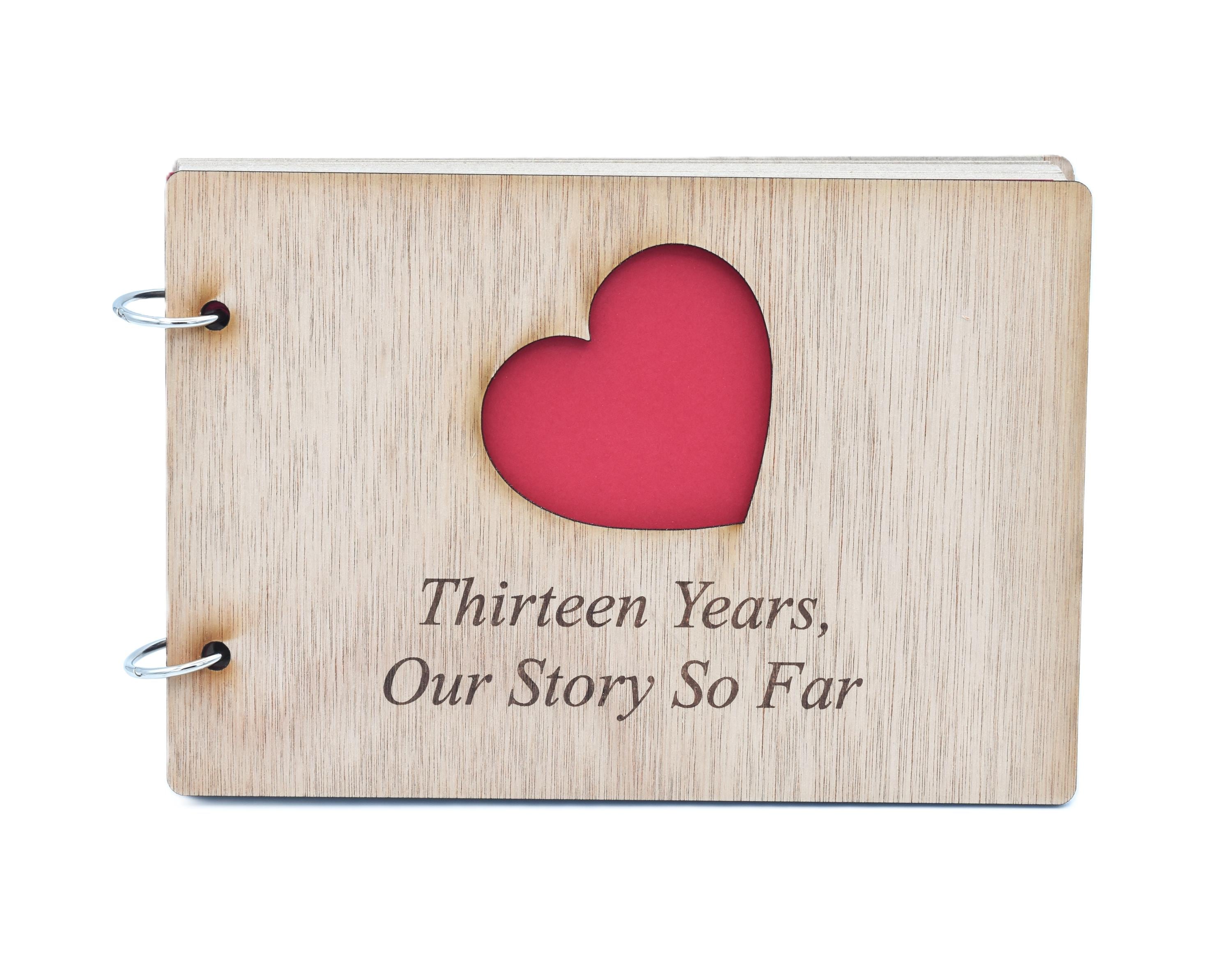 13 Years Our Story So Far Scrapbook