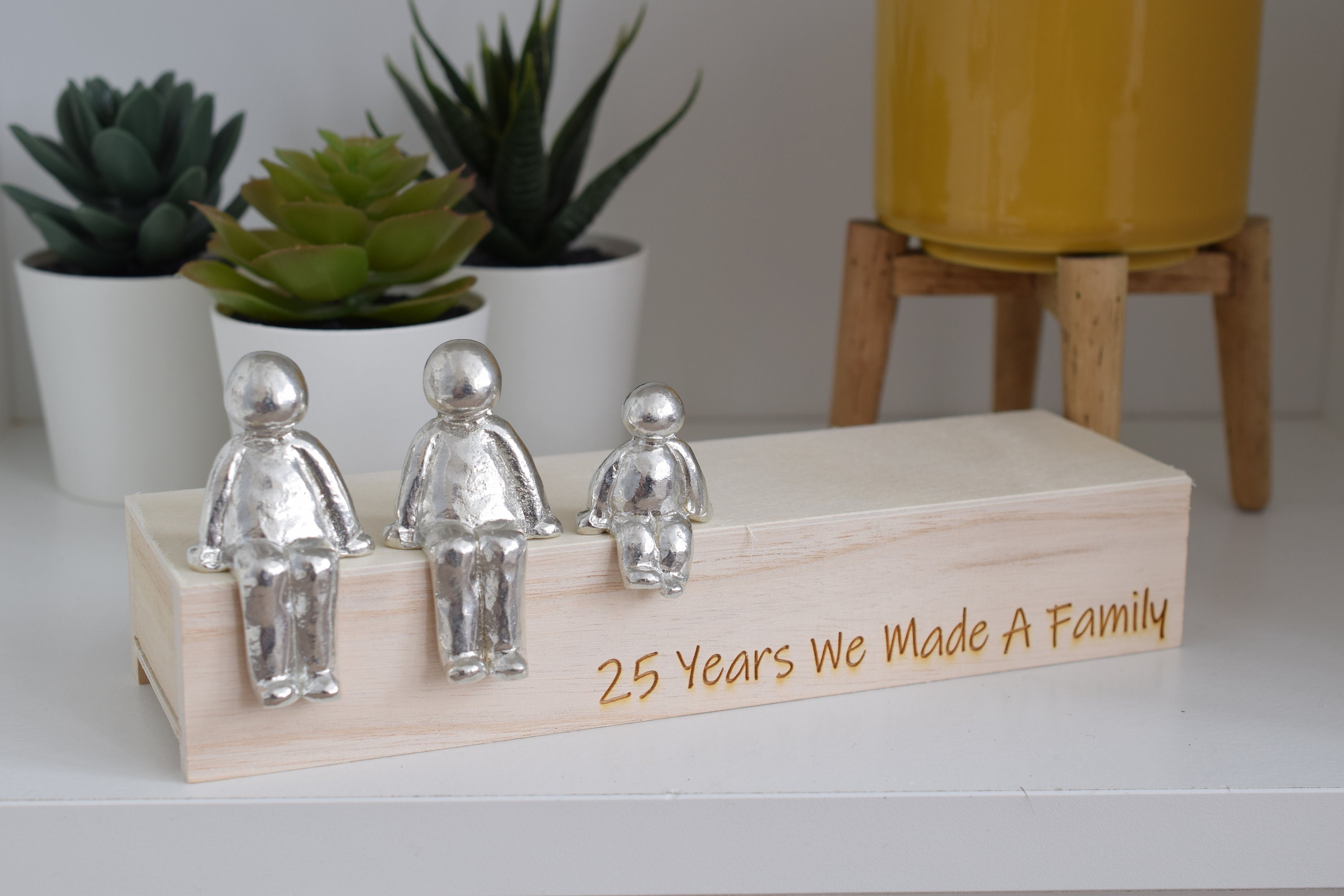 25 Years We Made a Family Sculpture Figurines