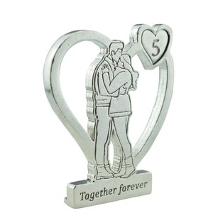Together Forever Hugging Anniversary Gift - 5th Anniversary