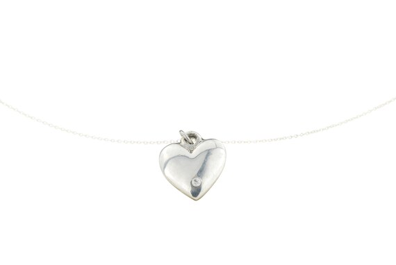 Collier Cœur En Étain Pur Pour 10e Anniversaire De Mariage - Taille 24x22 Mm, Livré Avec Boîte Cadeau Et Explication