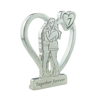 Together Forever Hugging Anniversary Gift - 7th Anniversary