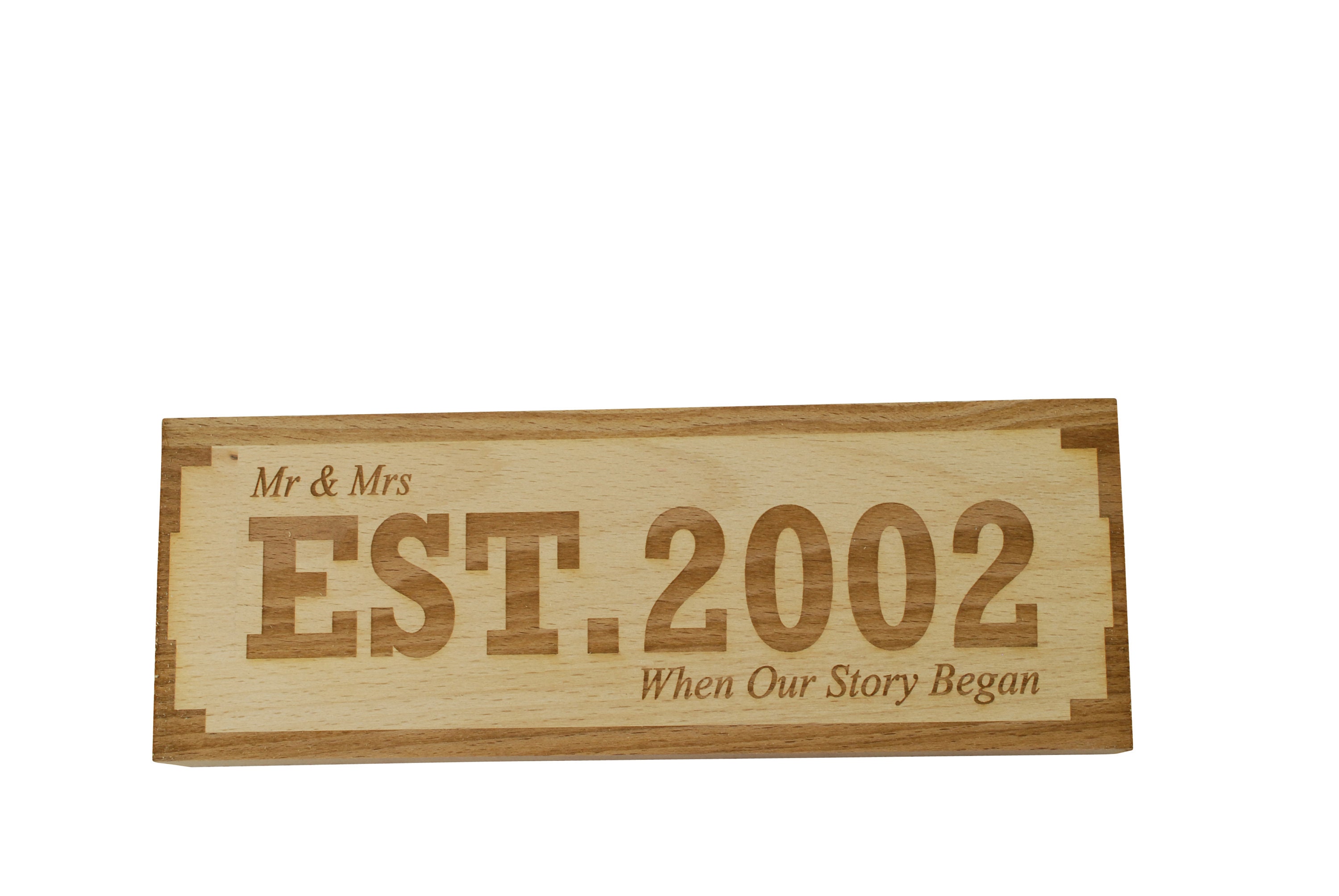 Pirantin EST 2010 8th Anniversary Sign Mr & Mrs Established 2010 When Our Story Began Free Standing Pirantin EST 2010 8th Anniversary Sign Mr & Mrs Established 2010 When Our Story Began Free Standing