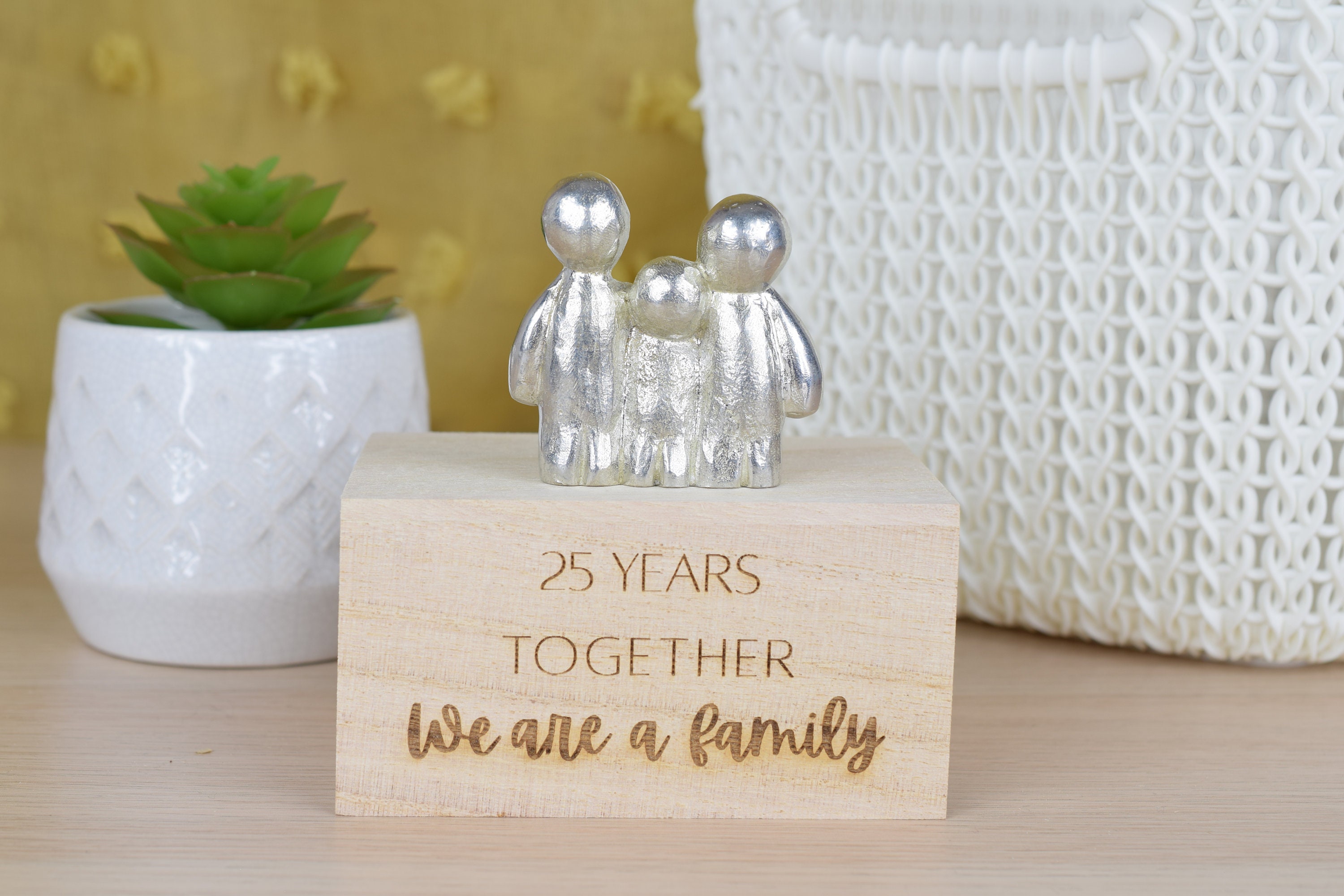 25 Years Together We Are A Family | 25th Anniversary Gift - Choose Your Own Family Combination | Part of the We Made a Family Range