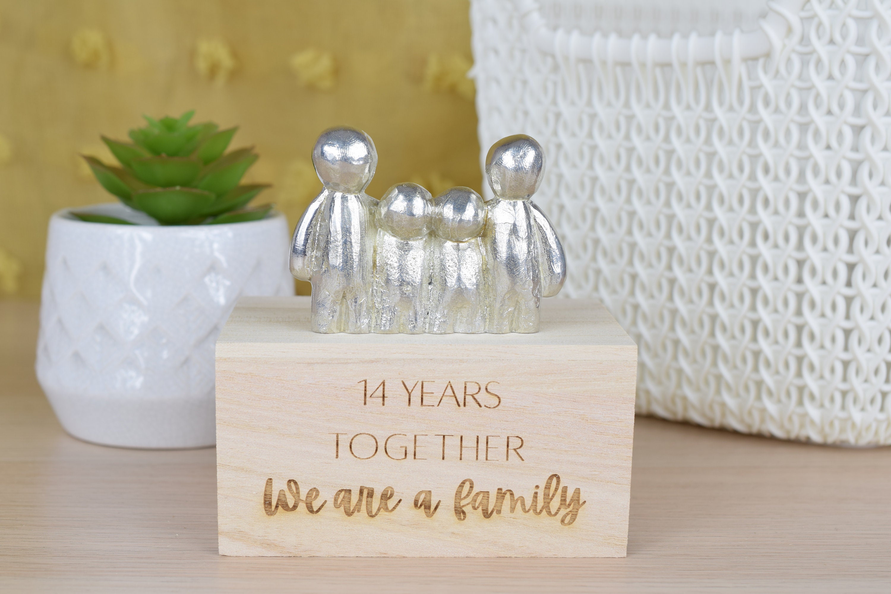 14 Years Together We Are a Family personalised print
