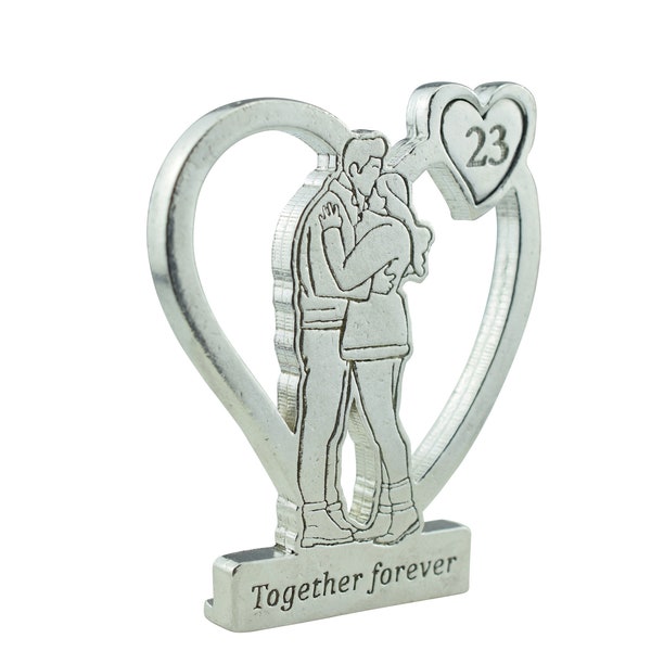 Together Forever Hugging Anniversary Gift - 23rd Anniversary