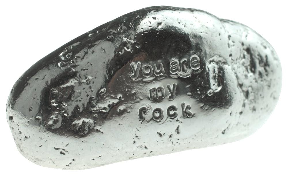 You Are My Rock Metal Paperweight