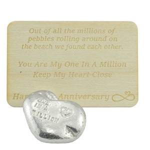One in a Million Tin Pebble - 10th Anniversary Gift